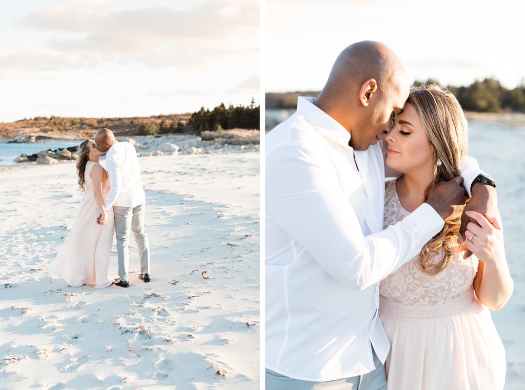 Spring Beach Engagement Photos at Crystal Crescent