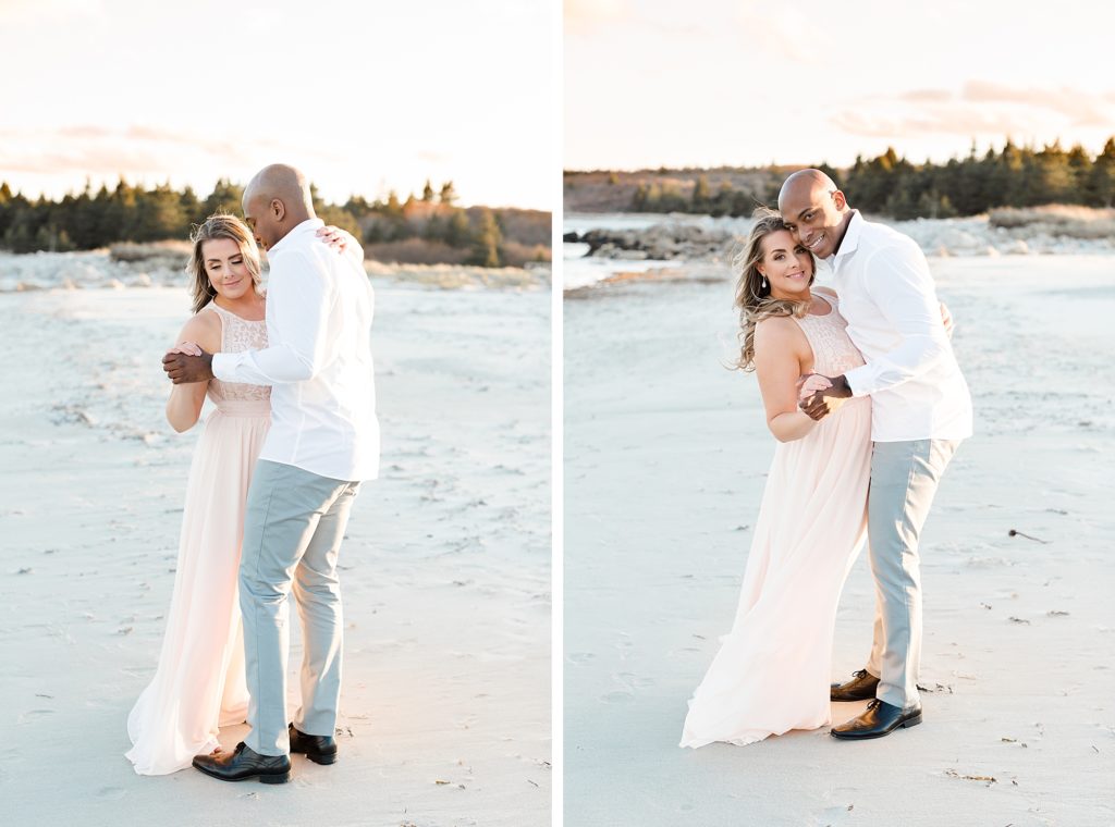 Spring Beach Engagement Photos at Crystal Crescent