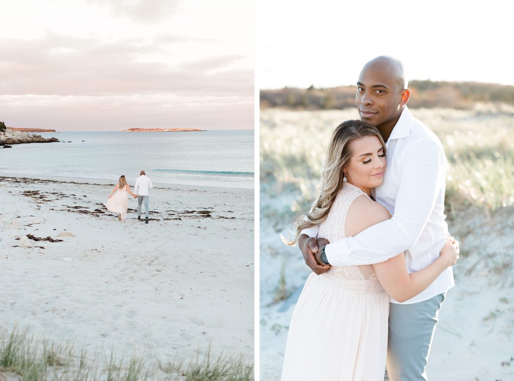 Spring Beach Engagement Photos at Crystal Crescent