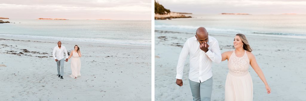 Spring Beach Engagement Photos at Crystal Crescent