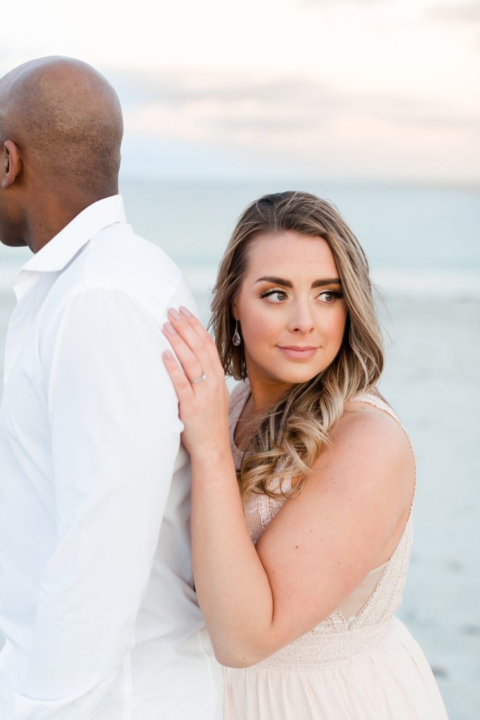 Spring Beach Engagement Photos at Crystal Crescent