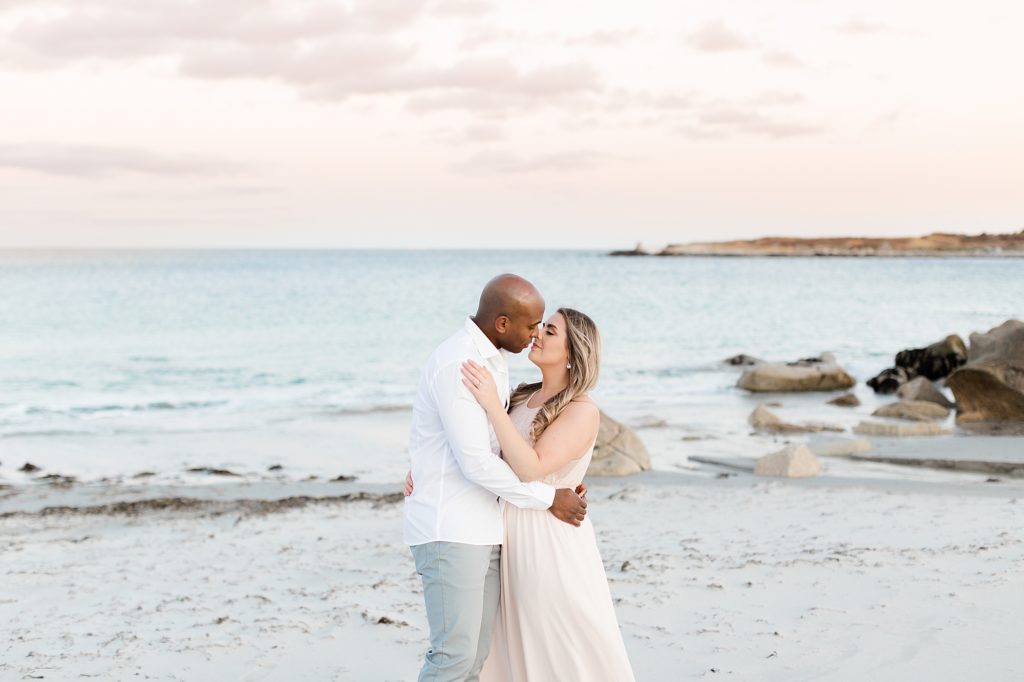 Spring Beach Engagement Photos at Crystal Crescent