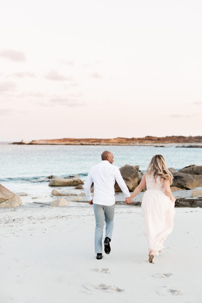 Spring Beach Engagement Photos at Crystal Crescent