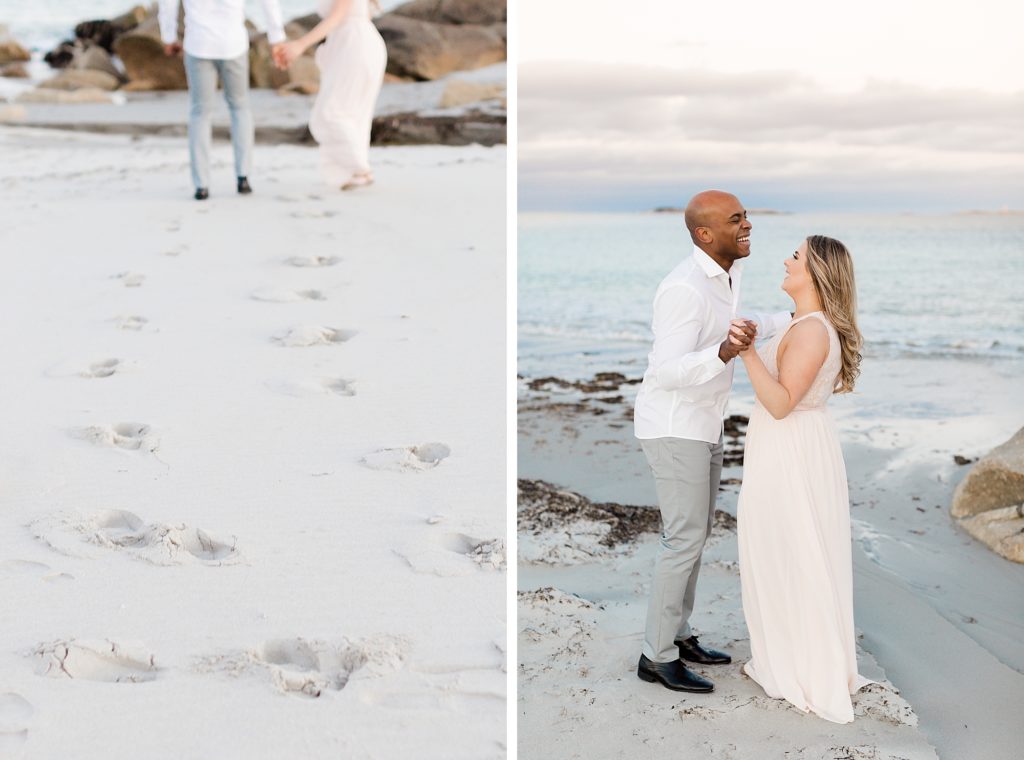 Spring Beach Engagement Photos at Crystal Crescent