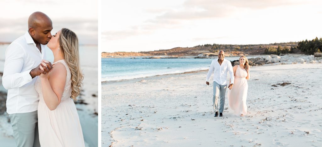 Spring Beach Engagement Photos at Crystal Crescent