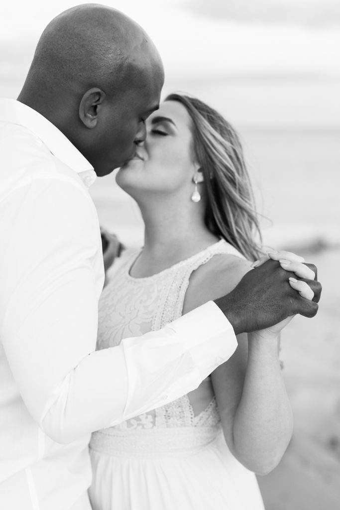 Spring Beach Engagement Photos at Crystal Crescent