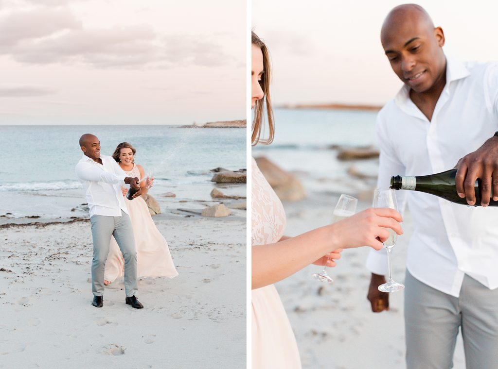 Spring Beach Engagement Photos at Crystal Crescent