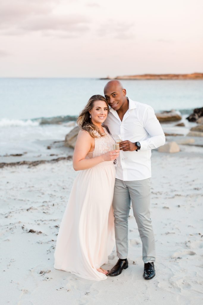 Spring Beach Engagement Photos at Crystal Crescent