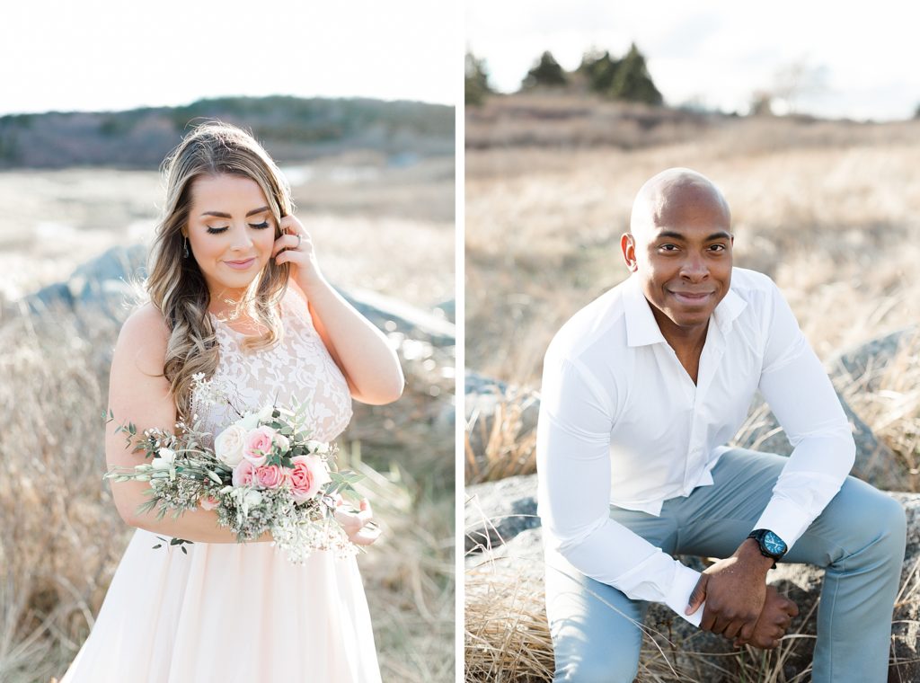 Spring Beach Engagement Photos at Crystal Crescent