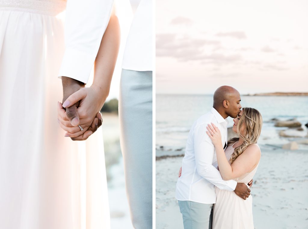 Spring Beach Engagement Photos at Crystal Crescent