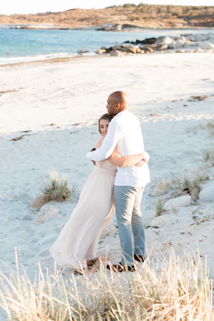 Spring Beach Engagement Photos at Crystal Crescent