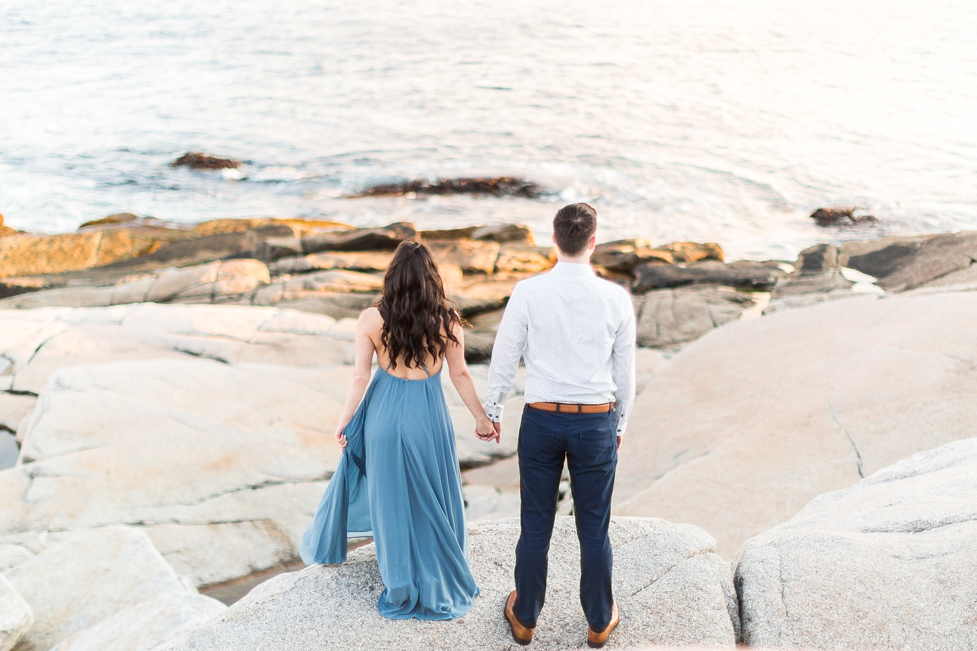 Peggy's Cove Lighthouse Nova Scotia Halifax Engagement Photos