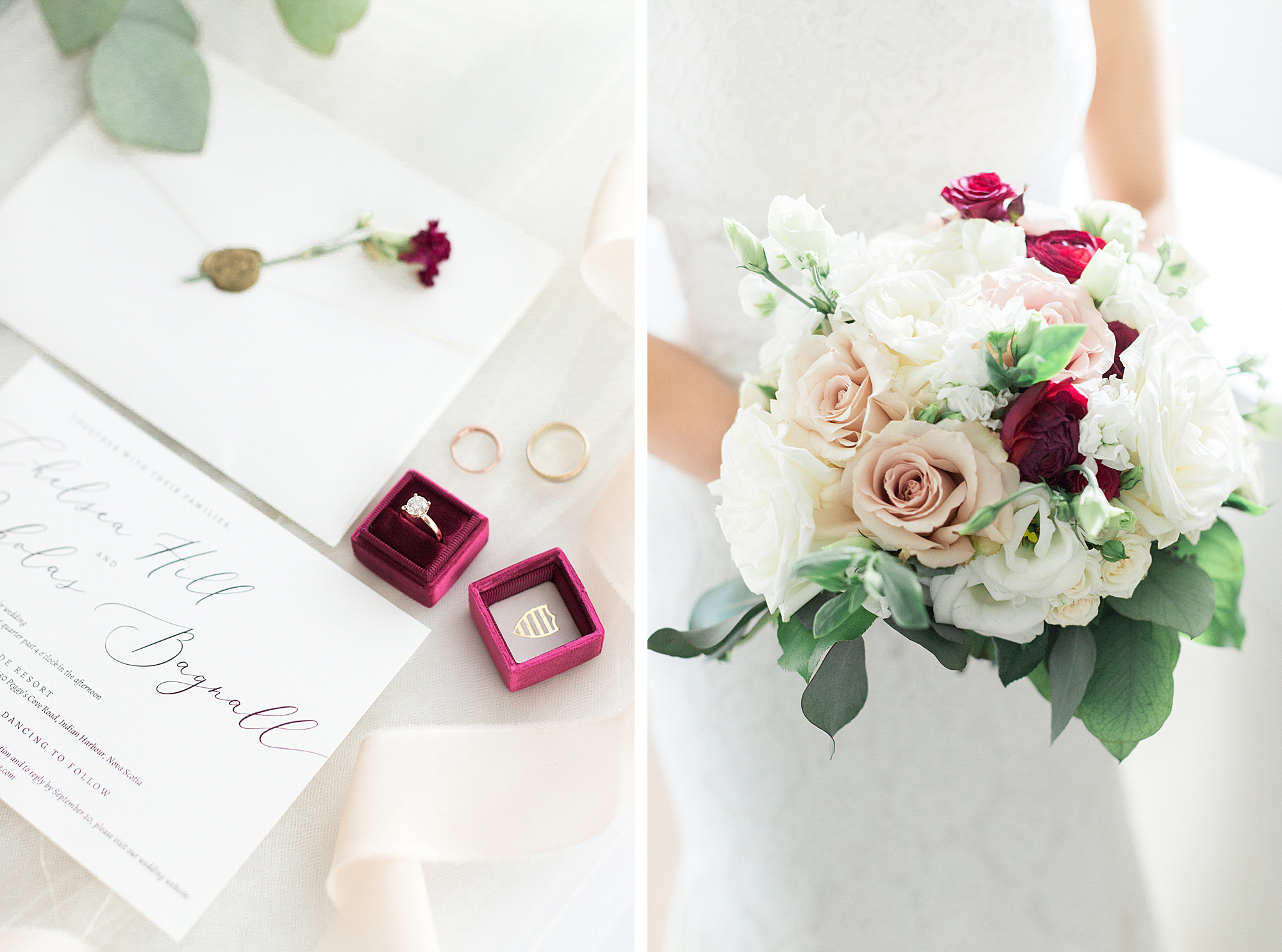 Burgundy Fall Wedding at Oceanstone Seaside Resort