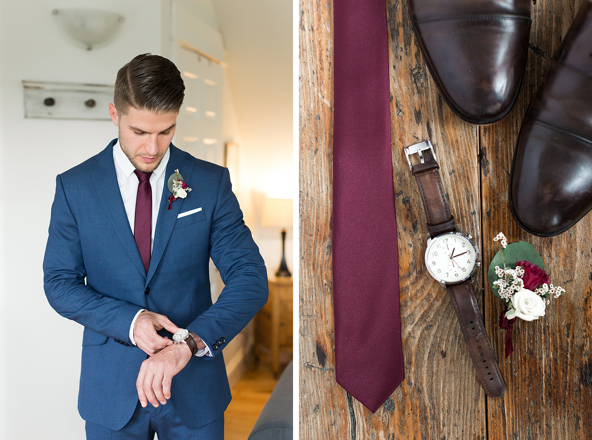 Burgundy Fall Wedding at Oceanstone Seaside Resort