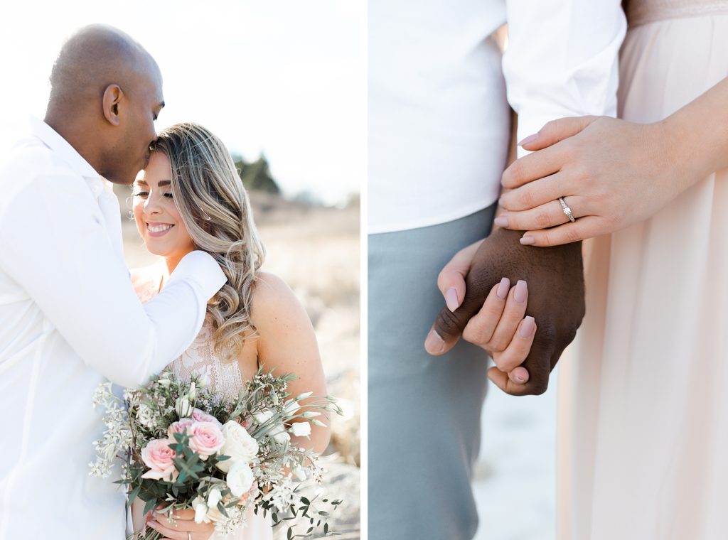 Spring Beach Engagement Photos at Crystal Crescent